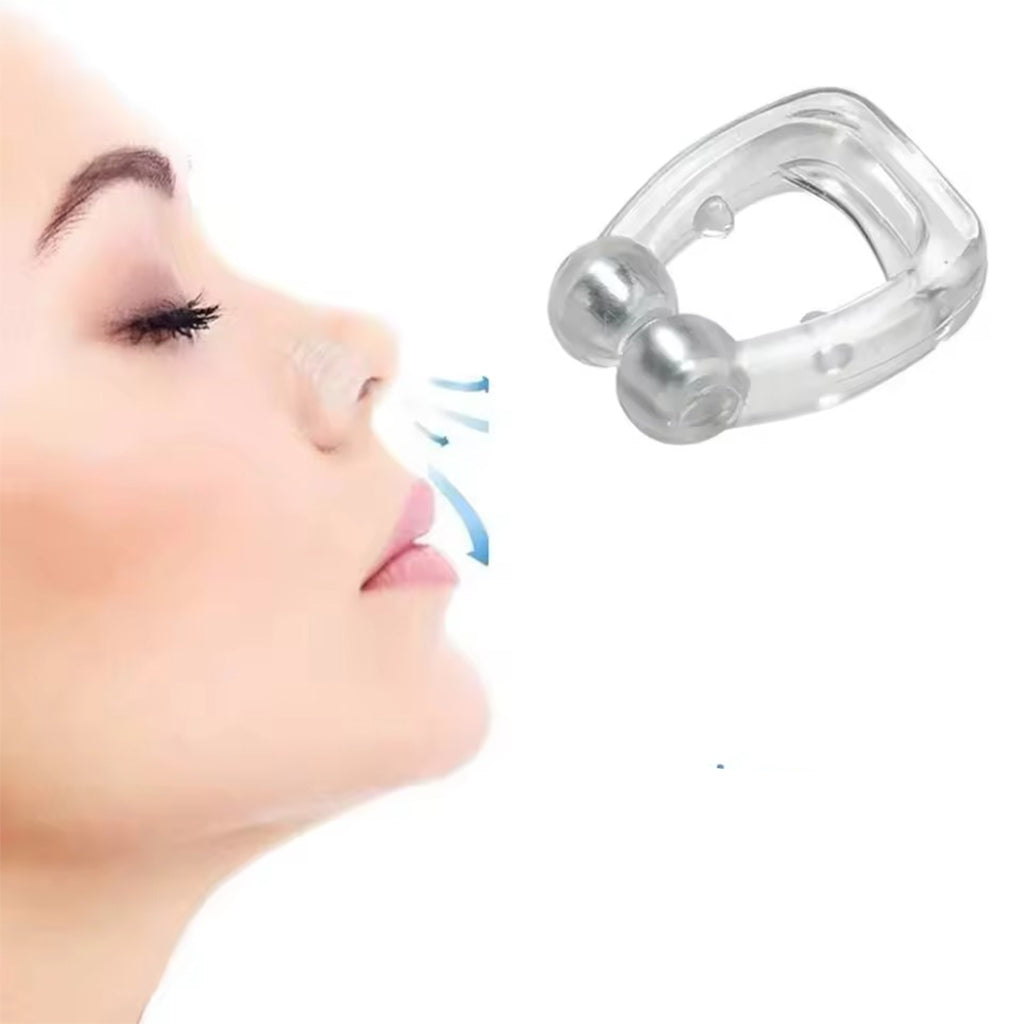 Pince Nez Magnétique Anti-ronflement Réutilisable - Facilitateur de Respiration