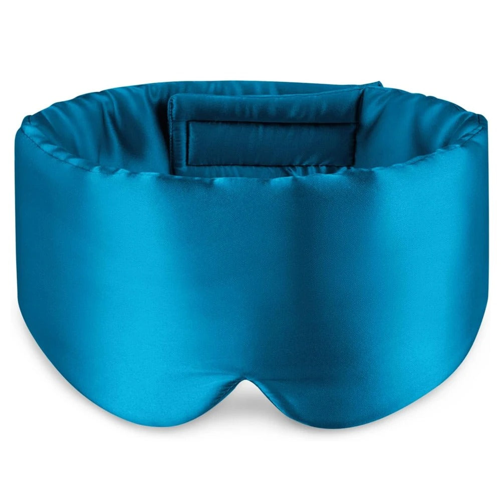 Masque de nuit Haute qualité en Soie de mûrier réglable, opaque et confortable