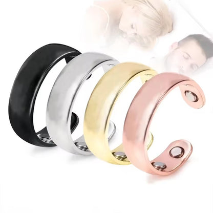 Bague Anti-ronflement Magnétique par Acupression - Aide au Sommeil pour le Ronflement