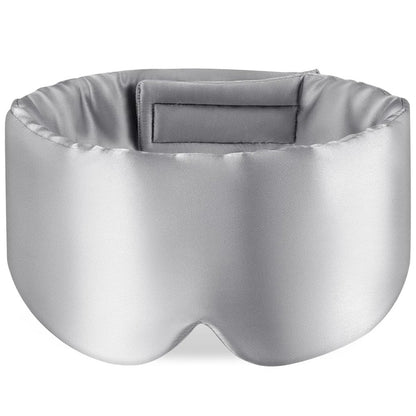 Masque de nuit Haute qualité en Soie de mûrier réglable, opaque et confortable