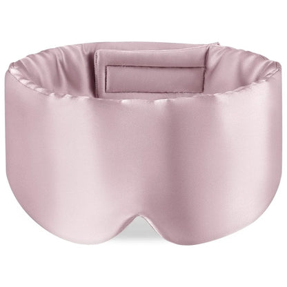 Masque de nuit Haute qualité en Soie de mûrier réglable, opaque et confortable